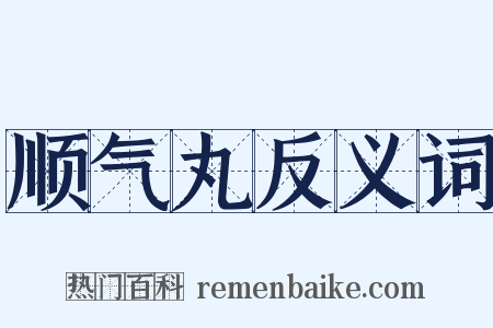 顺气丸反义词是什么意思的图片